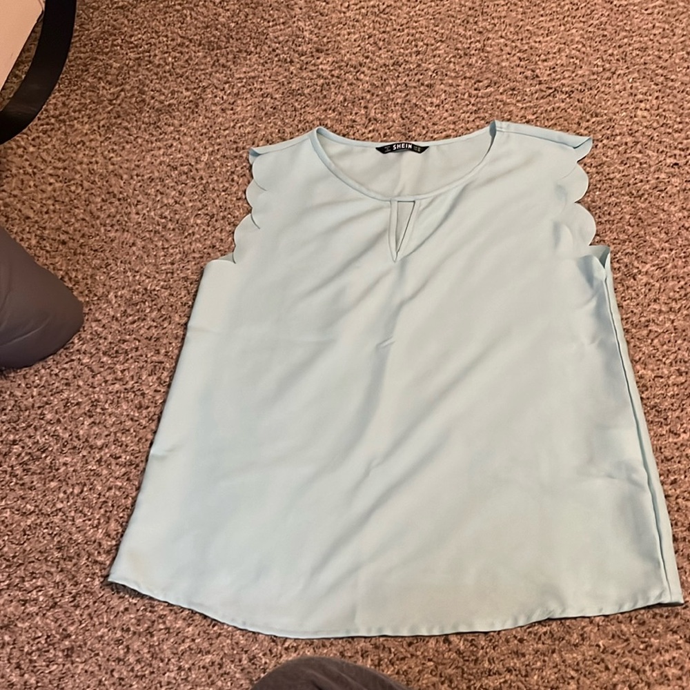 Shein light blue tank top never worn